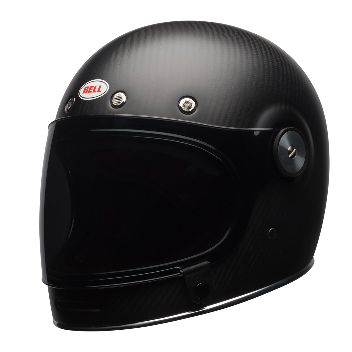 Close Out Bell Bullitt Modern Classic Matte Black Carbon Full-Face Helmet Size Small