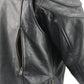 Men’s Premium Buffalo Black Leather Motorcycle Jacket with CE Armor Protection BZ1512