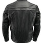 Men’s Premium Buffalo Black Leather Motorcycle Jacket with CE Armor Protection BZ1512