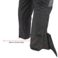 Milwaukee Leather MPM5728 Men’s Black Tri-Tex and Leather Motorcycle Biker Racing Pants w/ CE Armor Protection