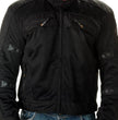 Xelement CF380 Men's 'Devious' Black Mesh Jacket with CE X-Armor Protection