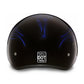 Close Out Daytona Helmets D6-SFB ‘Skull Cap’ with Blue Skull Flames Half Face Helmet