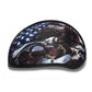 Close Out Daytona Helmets D6-USA ‘Skull Cap’ with USA Flag and Eagle Half Face Helmet