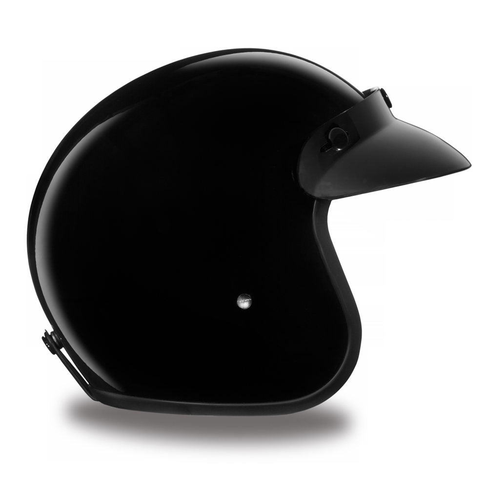 Close Out Daytona Helmets DC1-A ‘Cruiser’ HI-Gloss Black  ¾ Open Face Helmet