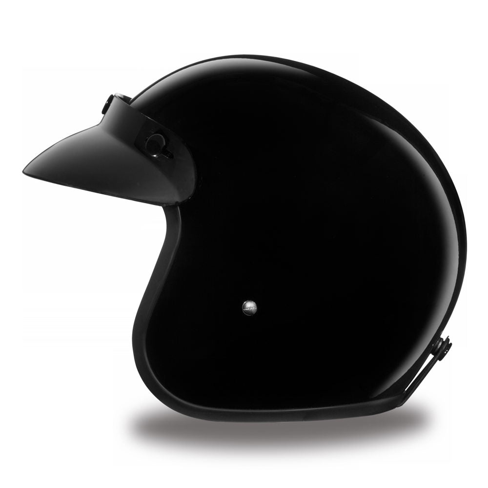 Close Out Daytona Helmets DC1-A ‘Cruiser’ HI-Gloss Black  ¾ Open Face Helmet