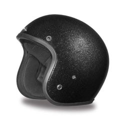 Close Out Daytona Helmets DC7-A ‘Cruiser’ Black Metal Flake ¾ Open Face Helmet