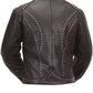 First Manufacturing FIL159NOCZ Women's Black Scarlett Motorcycle Leather Jacket