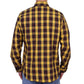 Hot Leathers FLM2036 Men's Yellow Red and Black Long Sleeve Flannel Shirt