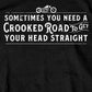 Hot Leathers GMS1438 Men’s ‘Crooked Road‘ Short Sleeve Black T-Shirt