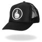 Hot Leathers GSH1004 Middle Finger Black Trucker Hat