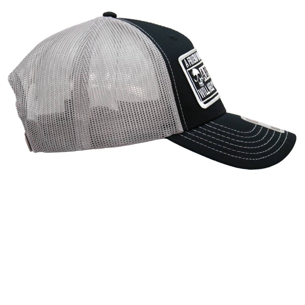 Hot Leathers Move A Body Black And Grey Trucker Hat  GHS1046