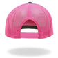 Hot Leathers Charcoal and pink Girly Skull Trucker Hat GSH1052