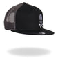 Hot Leathers GSH2004 Flag Skull Snap Back Ball Hat