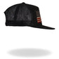 Hot Leathers GSH2005 Vintage American Flag All Black Snap Back Hat