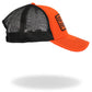 Hot Leathers Black and Orange Fuck Around Find Out Snapback Hat GHS2049