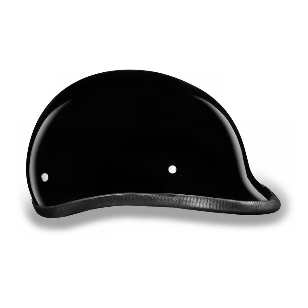 Close Out Daytona Helmets H1-A ‘Hawk’ Polo Style HI-Gloss Black Half Face Helmet