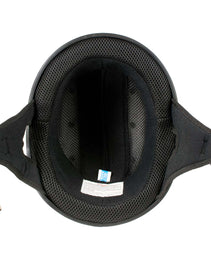 Hot Leathers HLT68 Flat Black The O.G. Flat Black Motorcycle DOT Skull Cap Half Helmet Biker