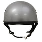 Hot Leathers HLD1050 'Glossy Silver' Motorcycle DOT Approved Skull Cap Half Helmet for Men and Women Biker