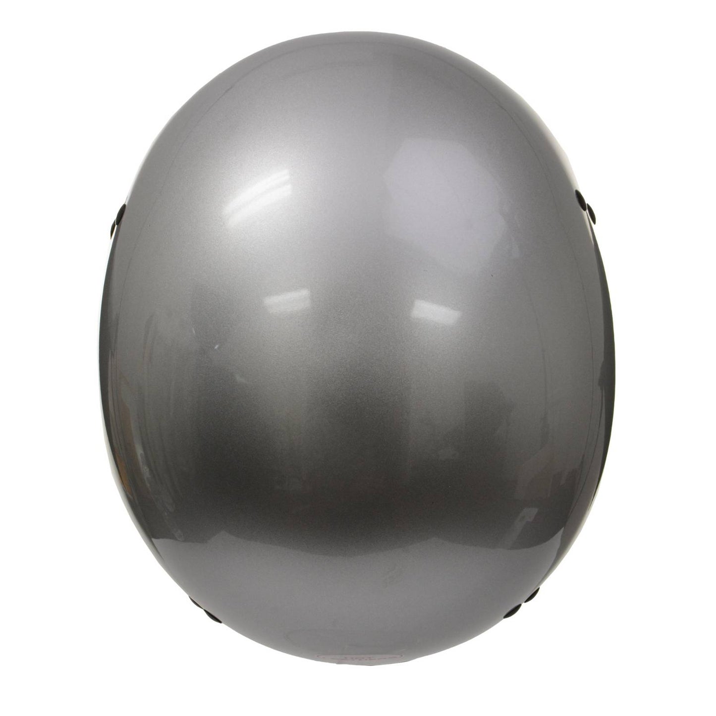 Hot Leathers HLD1050 'Glossy Silver' Motorcycle DOT Approved Skull Cap Half Helmet for Men and Women Biker