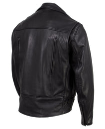 Milwaukee Leather USA MADE MLJKM5008 Men's Black 'Revolve' Premium Leather Vented Motorcycle Jacket