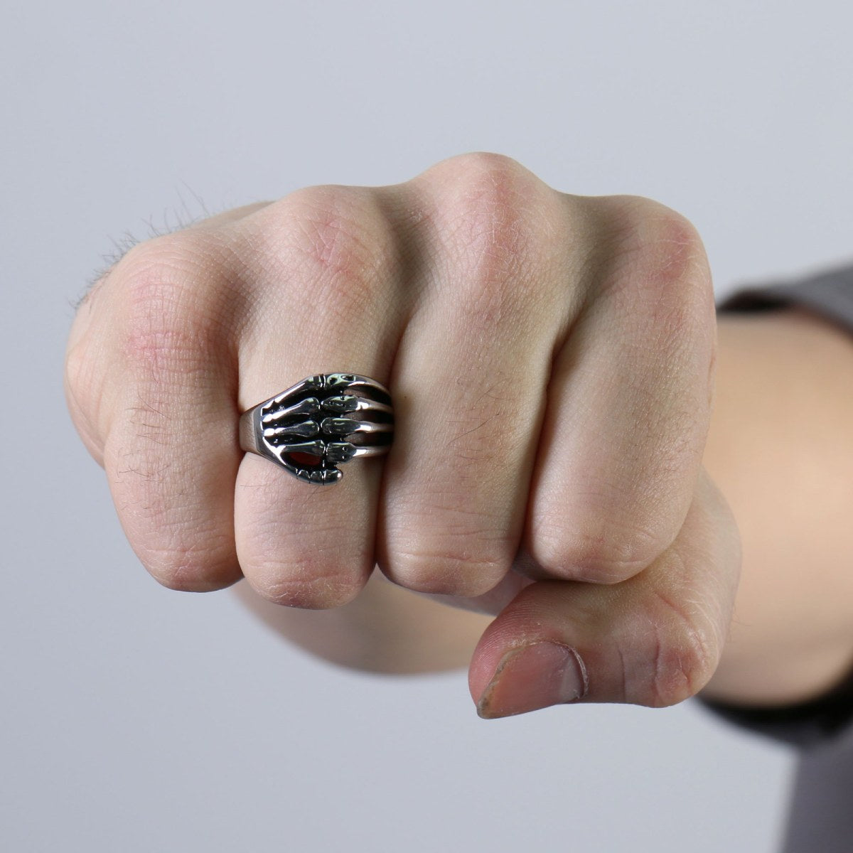 Hot Leathers JWR2109 Men's Skeleton Hand Ring