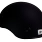 Klutch K-3 'Cruise' Flat Black Half Face Motorcycle Helmet with Snap On Visor