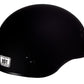 Klutch K-3 'Cruise' Flat Black Half Face Motorcycle Helmet with Snap On Visor