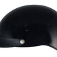 Klutch K-3 'Cruise' Gloss Black Half Face Motorcycle Helmet with Snap On Visor