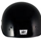 Klutch K-3 'Cruise' Gloss Black Half Face Motorcycle Helmet with Snap On Visor