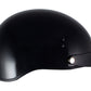 Klutch K-3 'Cruise' Gloss Black Half Face Motorcycle Helmet with Snap On Visor