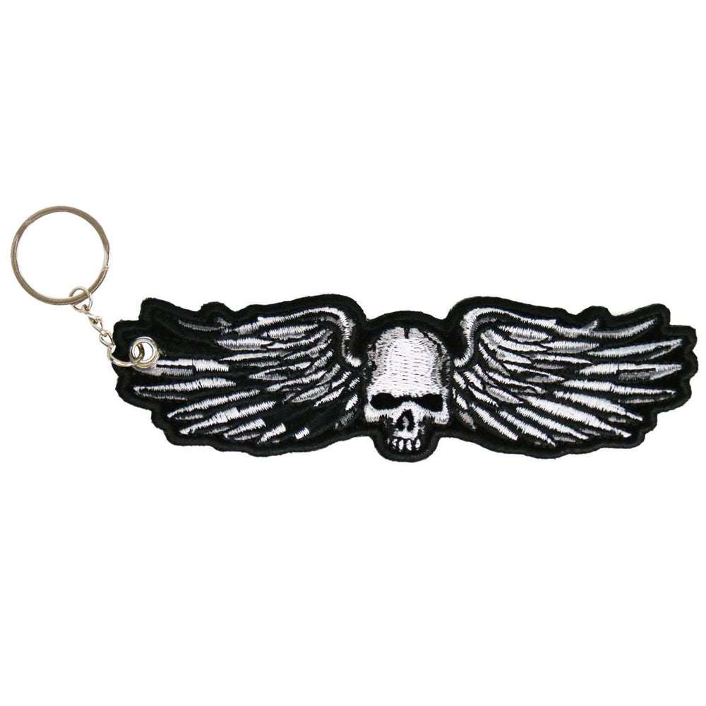 Hot Leathers Metal Wings Embroidered Key Chain KCH1037