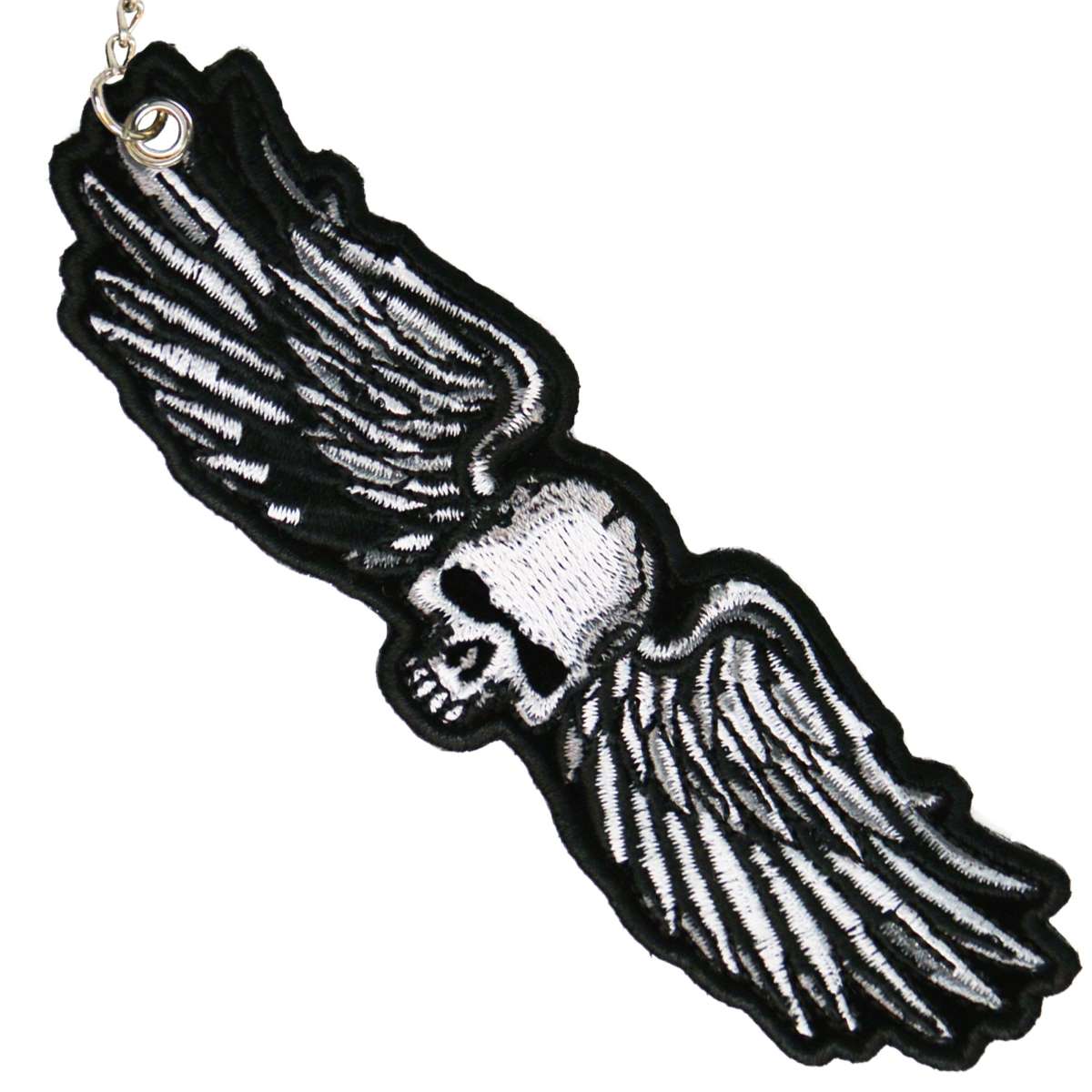 Hot Leathers Metal Wings Embroidered Key Chain KCH1037