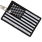 Hot Leathers KCH1061 Black and White American Flag Keychain