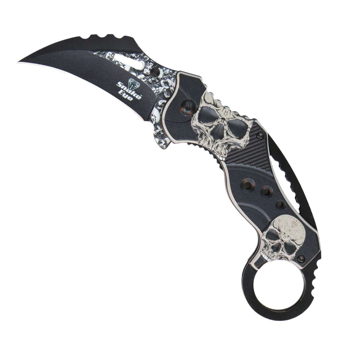 Hot Leathers Knife Skull Quick Assist Knife KNA1137