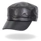 Hot Leathers LHA2007 Black Leather Cadet Cap