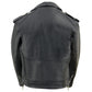 Milwaukee Leather LKK1920 Boy's Black Classic Leather Biker Jacket with Patch Pocket Style