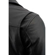 Milwaukee Leather LKM1720 Men's Black Premium Leather Motorcycle Vented Leather Jacket w/ Multi-Utility Pockets