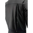 Milwaukee Leather LKM1720 Men's Black Premium Leather Motorcycle Vented Leather Jacket w/ Multi-Utility Pockets