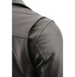 Milwaukee Leather LKM1720T Men's Tall Sizes Black Premium Leather Motorcycle Vented Leather Jacket w/ Utility Pockets