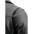 Milwaukee Leather LKM1760 Men's Black Leather Motorcycle Riders Jacket w/ Multi-Utility Pockets