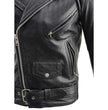 Milwaukee Leather LKM1781 Men's The Legend Classic Brando Black Premium Leather Motorcycle Jacket w/ Quilted Liner