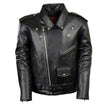 Milwaukee Leather LKM1781 Men's The Legend Classic Brando Black Premium Leather Motorcycle Jacket w/ Quilted Liner