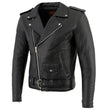 Milwaukee Leather LKM1781 Men's The Legend Classic Brando Black Premium Leather Motorcycle Jacket w/ Quilted Liner