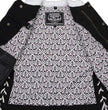 Milwaukee Leather MDL4050 Women's 'Skelly' Black with White Motorcycle Denim Vest w/ Skull Embroidery