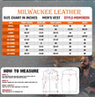 Milwaukee Leather MDM3035 Men's 'Wrecker' Black Denim and Leather Club Style Vest w/ Diamond Quilt Design