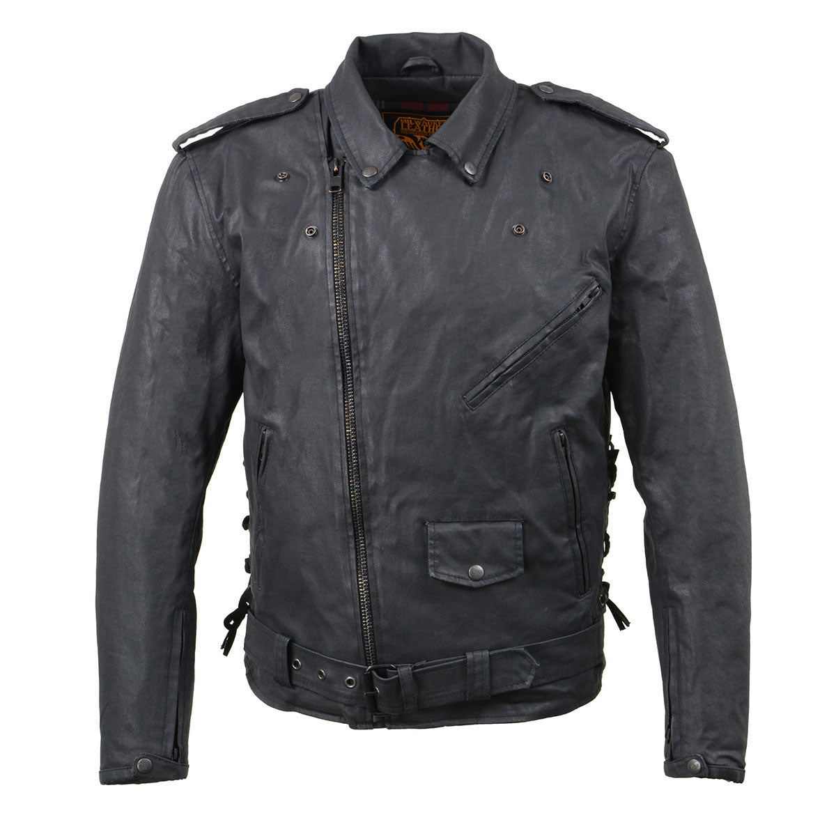 Classic motorcycle hotsell jacket with armor