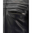 Milwaukee Leather ML1408 Men's Black 'Savage' Sporty Crossover Leather Jacket