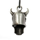 Milwaukee Leather MLB9029 'Viking Skull with Black Eyes' Motorcycle Good Luck Bell | Key Chain Accessory for Bikers