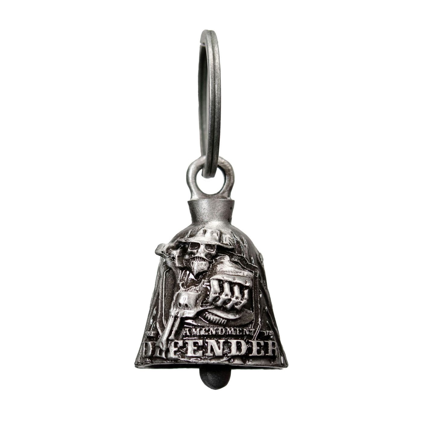 Milwaukee Leather MLB9051 '2nd Amendment Defender' Motorcycle Good Luck Bell | Key Chain Accessory for Bikers