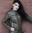 Milwaukee Leather MLL2550 Women's Scooter Distressed Brown Leather Vented Motorcycle Jacket